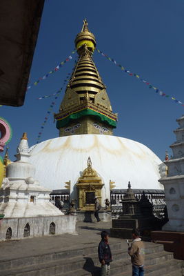 Swayambhunath 18
08.11.2012
Die groÃŸe Stupa
Schlüsselwörter: Nepal Kathmandu