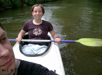 Uli beim Paddeln
Schlüsselwörter: Paddeln Leipzig